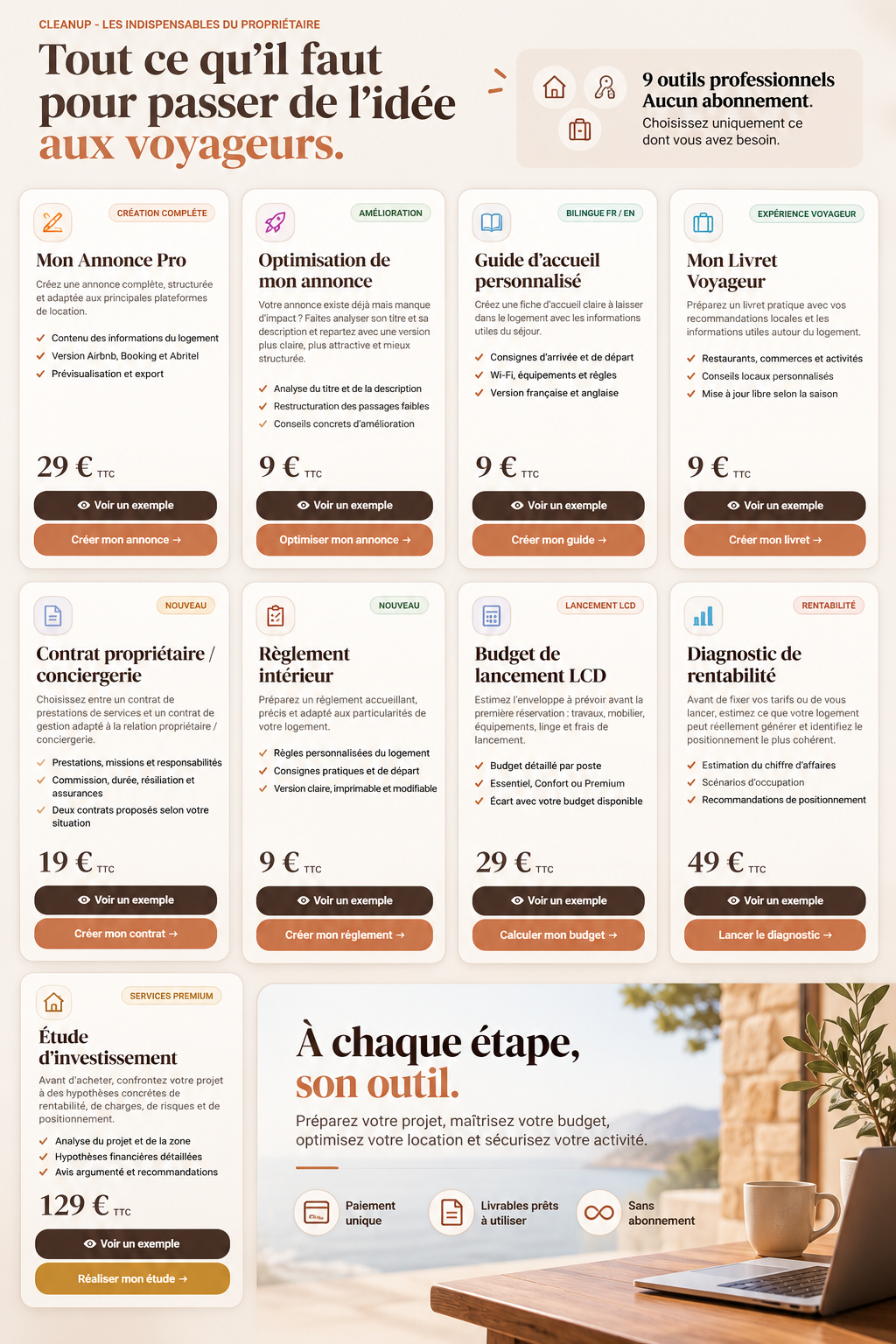 Présentation CleanUp — les 9 outils professionnels sans abonnement